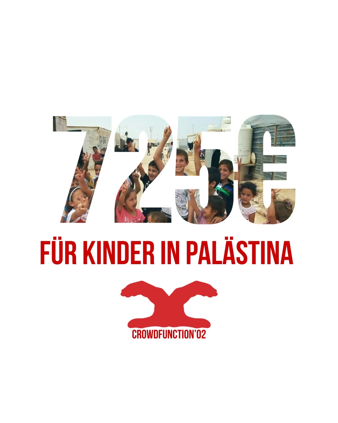 Spendennachweis CF02: 725 € für Kinder in Palästina